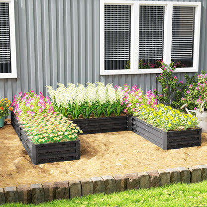 Jardinières surélevées en acier ensemble de 5