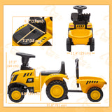 Tracteur enfant Caterpillar avec pelle et remorque