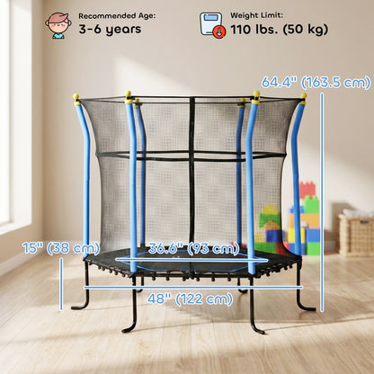 Trampoline intérieur pour enfants avec filet de sécurité