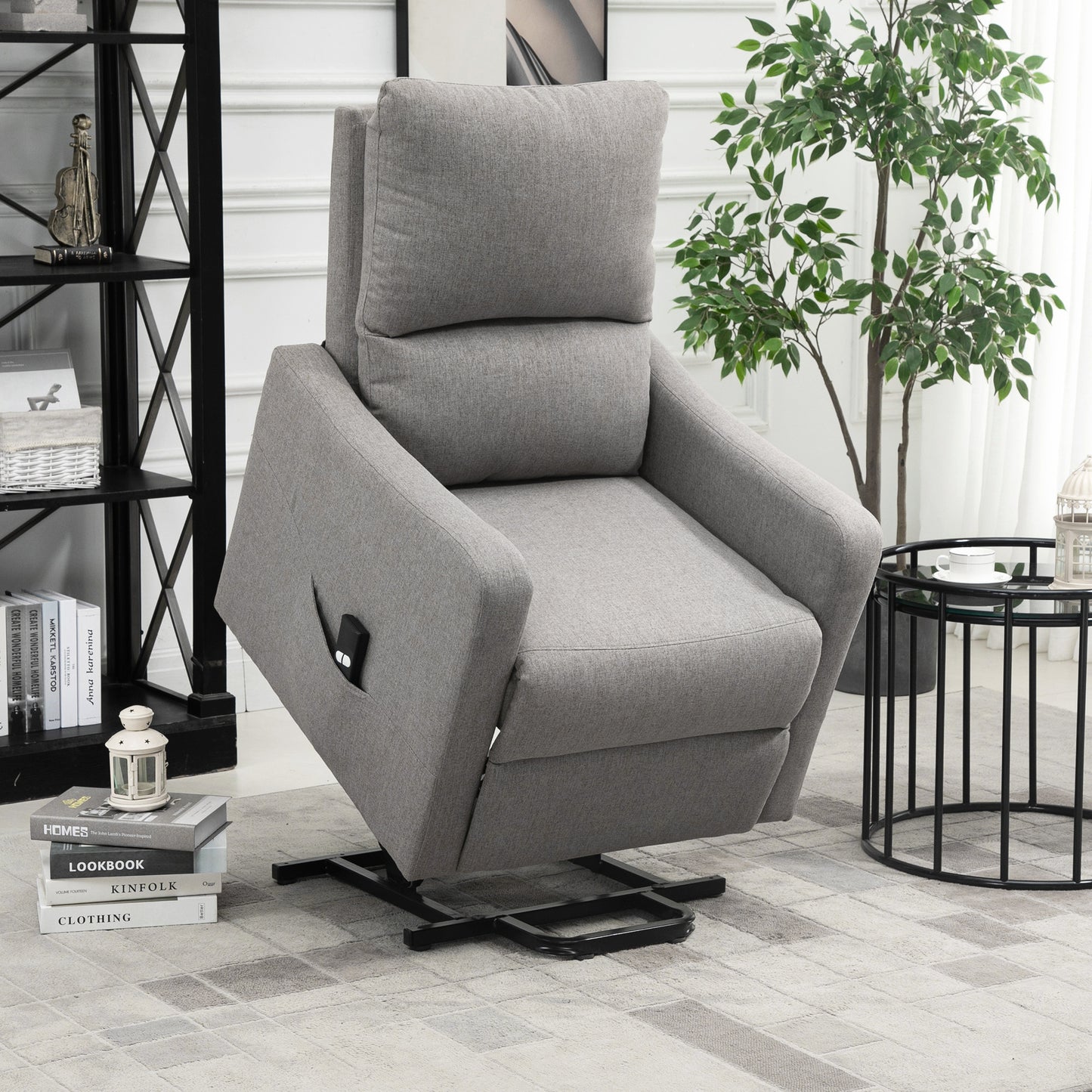 Fauteuil releveur électrique inclinable avec télécommande