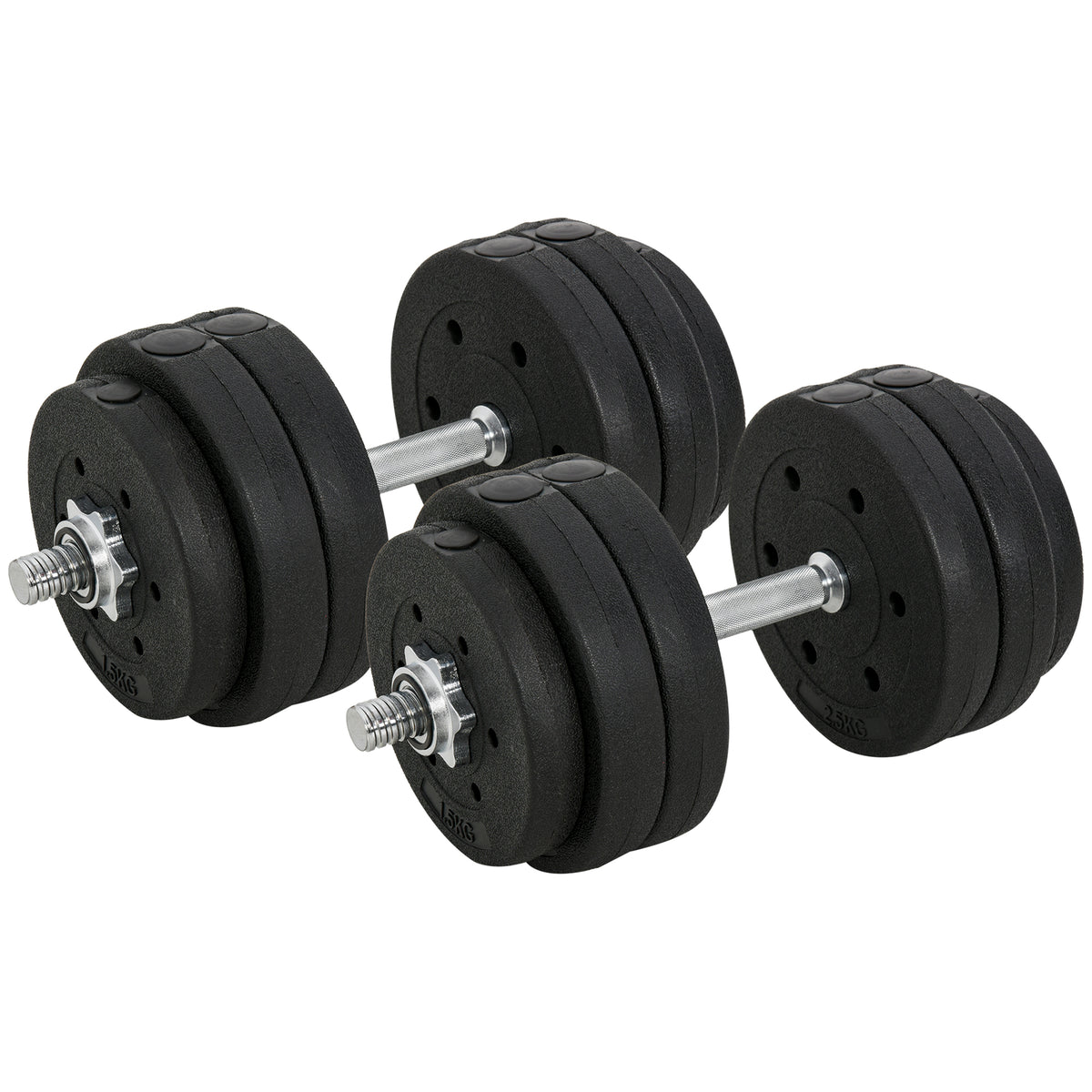 Haltères ajustables 30 kg — Lot de 14