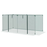 Cage protection cultures acier galvanisé porte zip 8x4 pieds