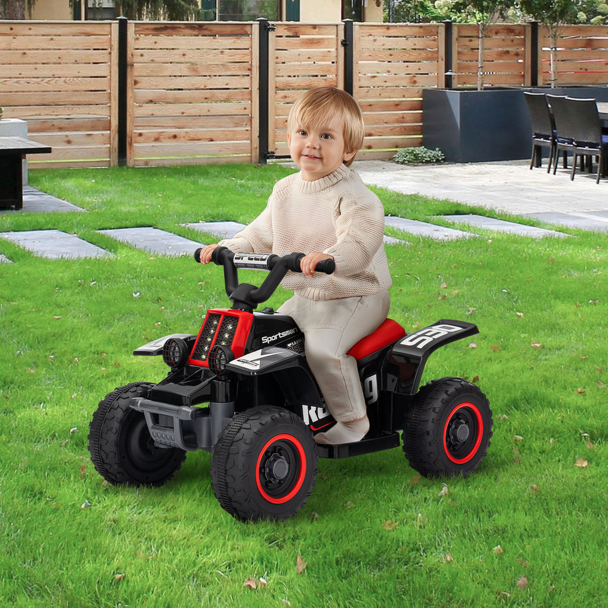 Quad électrique 6V pour enfants avec phares LED