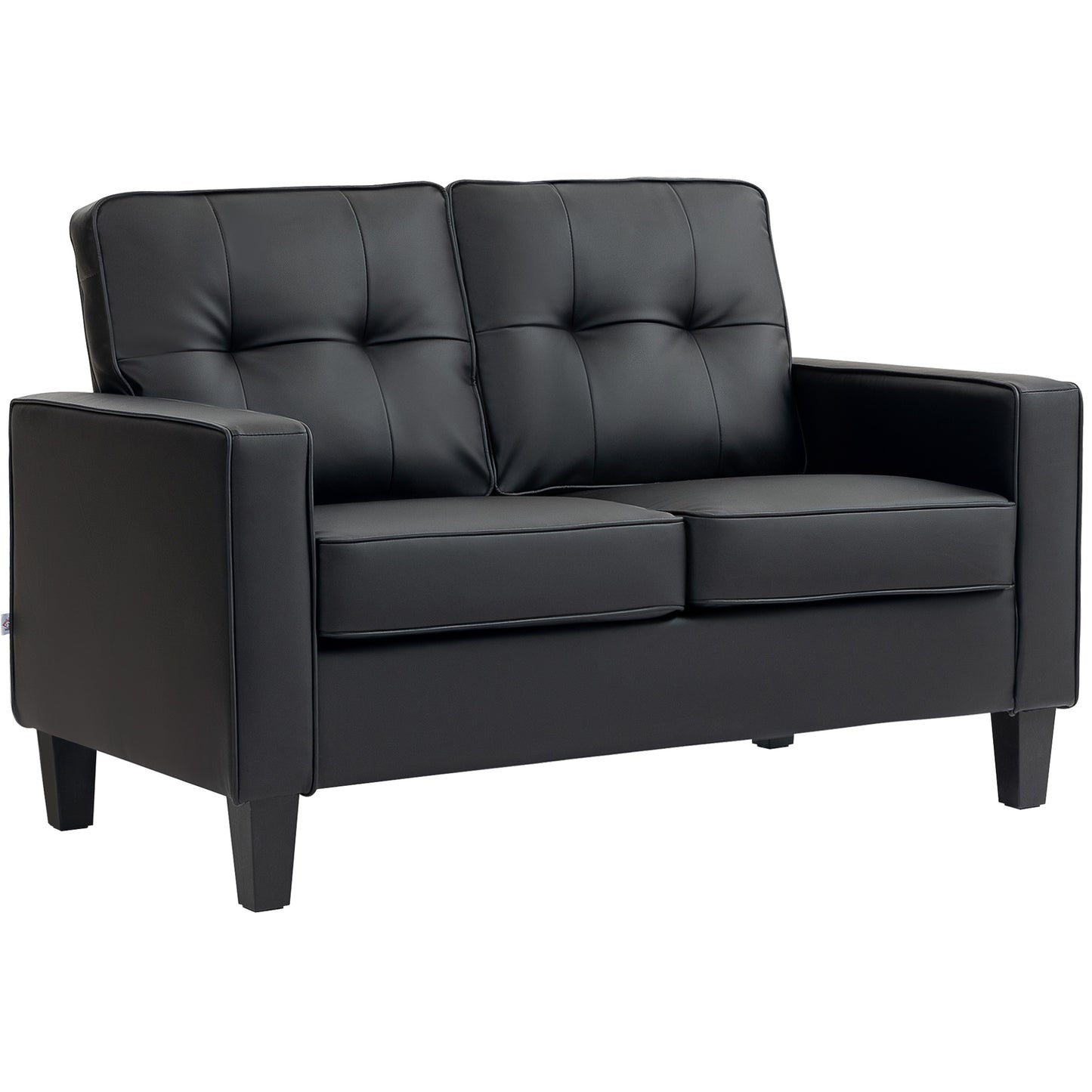 Causeuse 2 places cuir synthétique 130 cm
