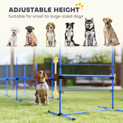 Ensemble de 4 haies d'agilité réglables pour chien