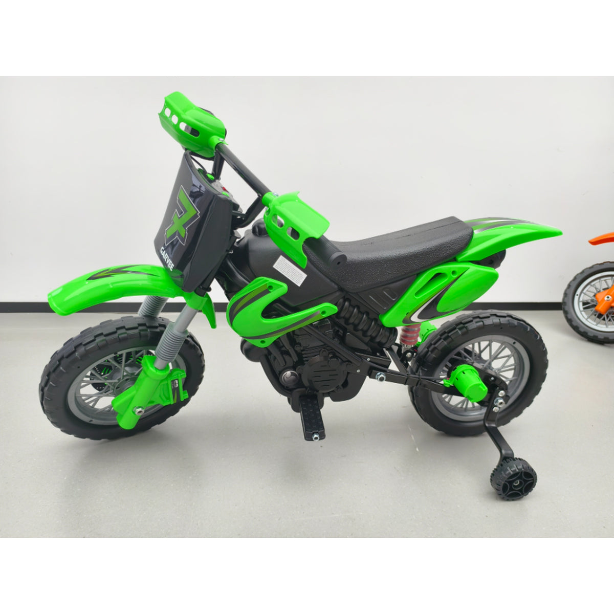 Moto électrique pour enfants 12V avec roulettes d'entraînement