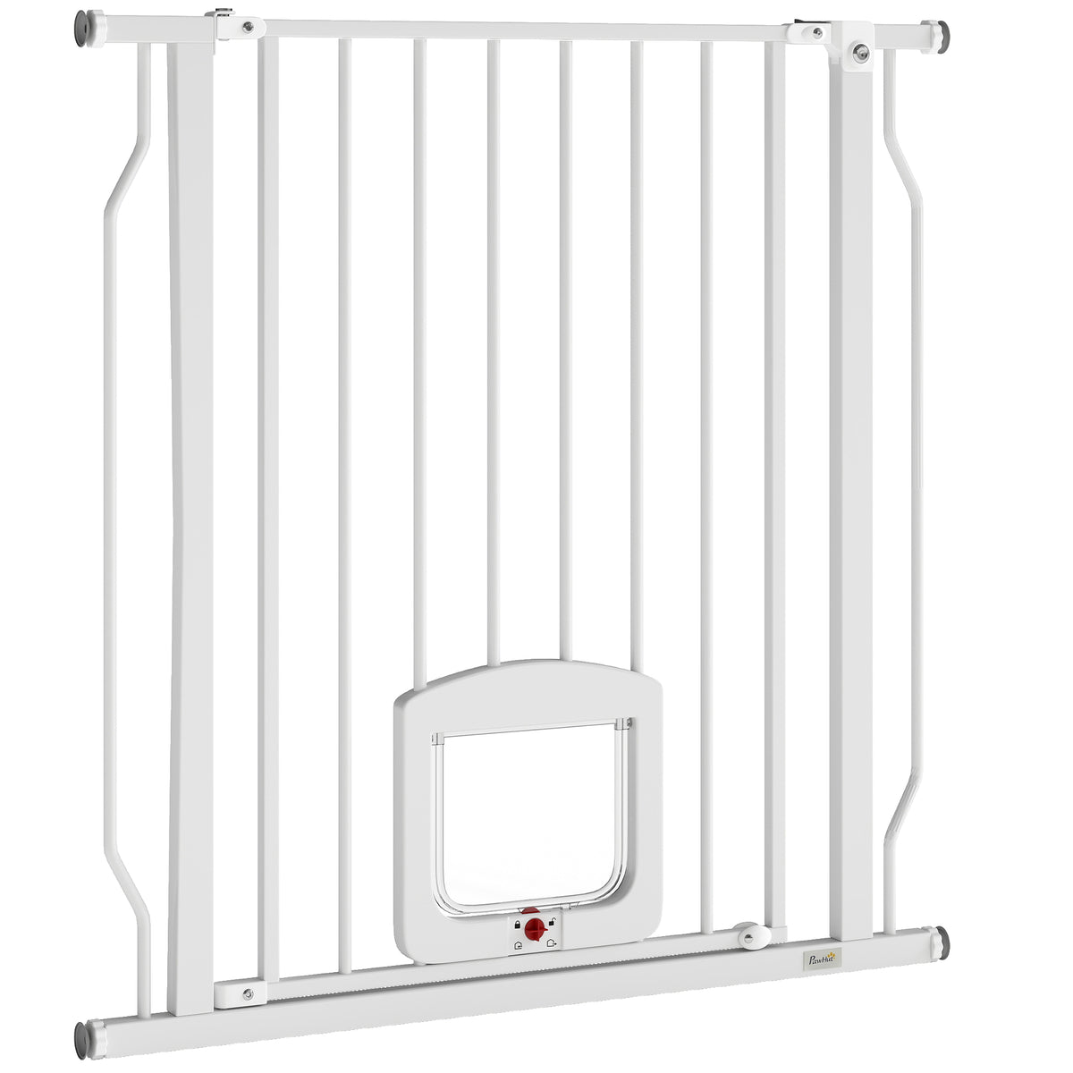 Barrière chien ajustable avec chatière — Métal
