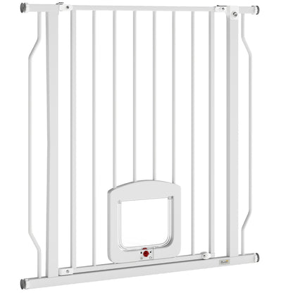 Barrière chien ajustable avec chatière — Métal
