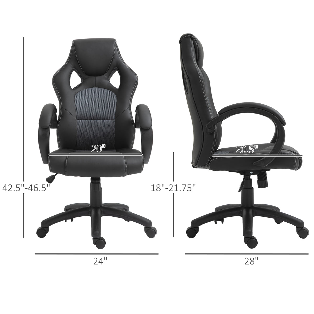 Chaise gaming ergonomique hauteur réglable