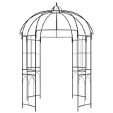Arche de jardin forme cage à oiseau en métal