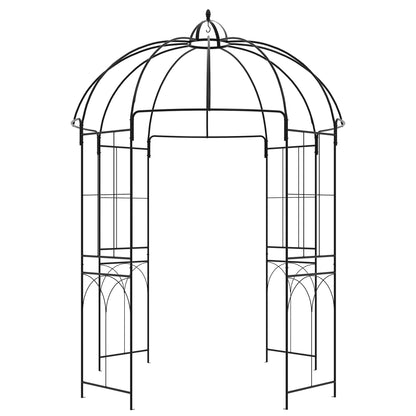 Arche de jardin forme cage à oiseau en métal
