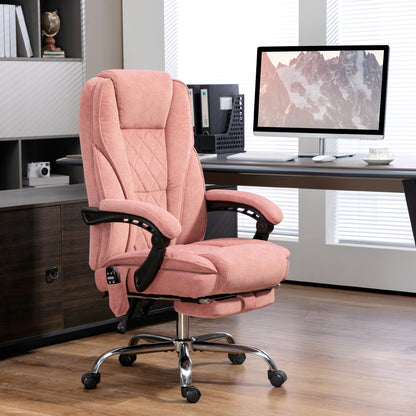 Chaise bureau massage inclinable avec repose-pieds ajustable