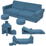 Canapé modulaire enfant 12 pièces fort de jeu