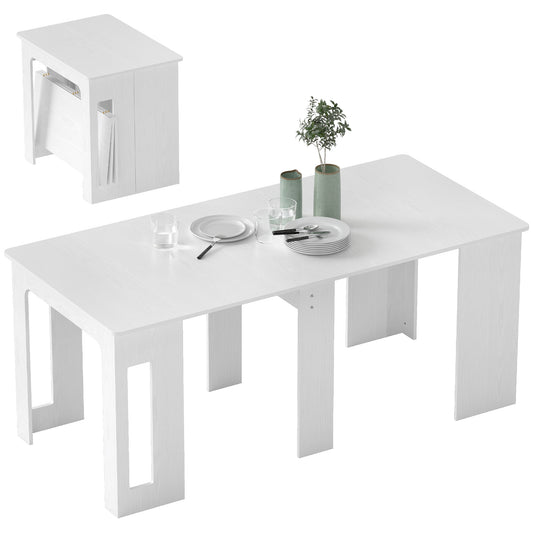 Table à manger extensible Aosom 60-180 cm pour 6-8 personnes