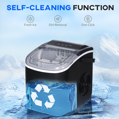 Machine à glace compacte avec poignée 26 lb/24 h