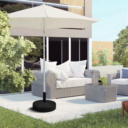 Base de parasol ronde remplissable robuste en acier