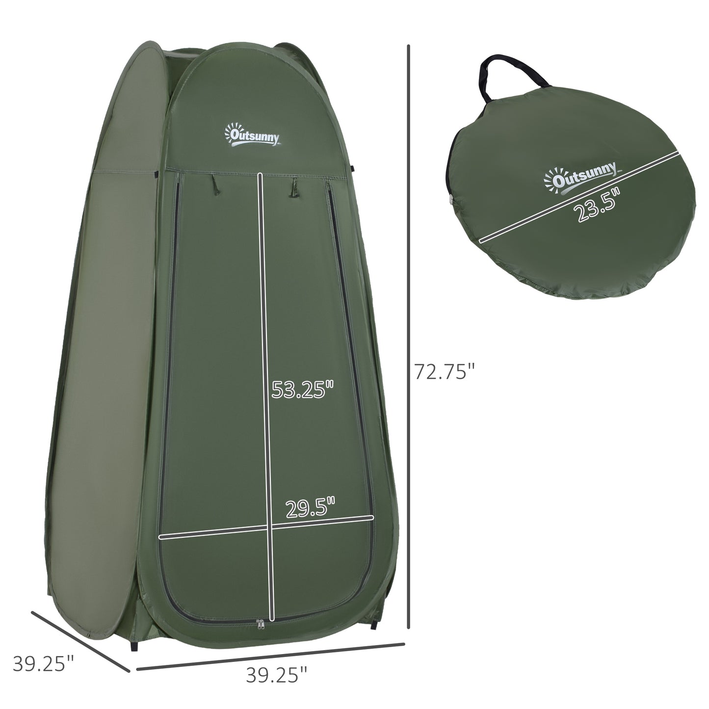 Tente de douche escamotable portable pour camping