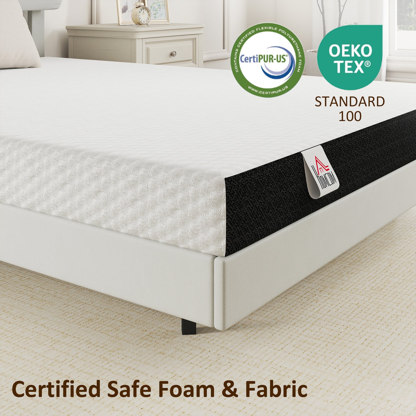 Matelas mousse mémoire de forme 6 po deux couches