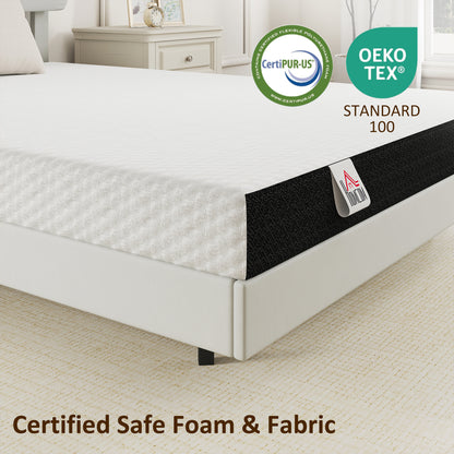 Matelas mousse mémoire de forme 6 po deux couches