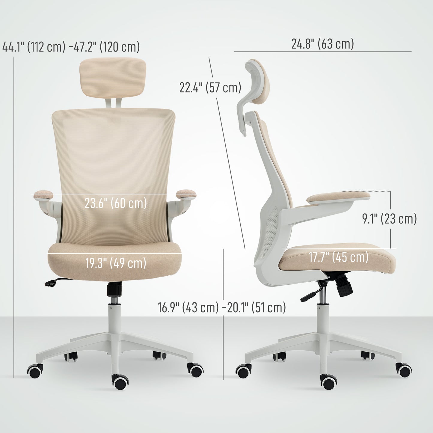 Chaise de bureau ergonomique avec support lombaire réglable
