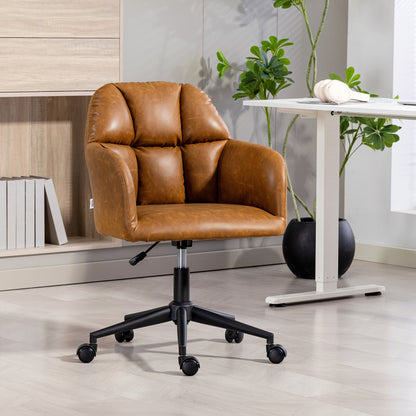 Chaise de bureau pivotante en similicuir hauteur réglable