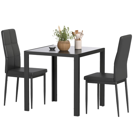 Ensemble de salle à manger 3 pièces table rectangulaire