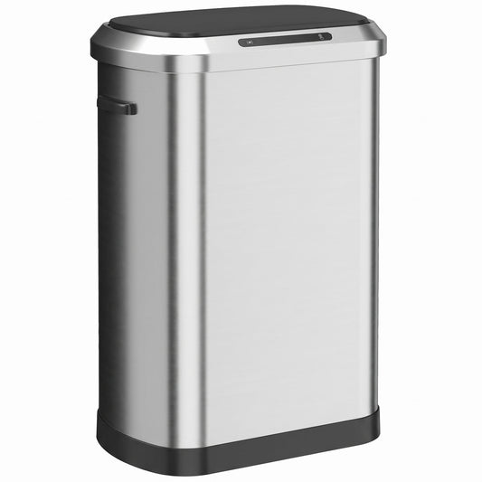 Poubelle automatique sans contact 50 L en acier inoxydable