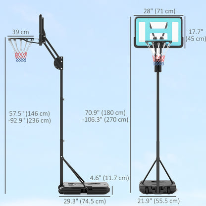 Panier de basketball réglable pour enfants