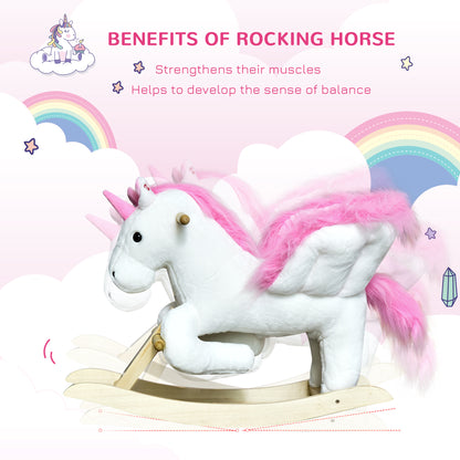 Cheval à bascule pour bébé avec sons musicaux