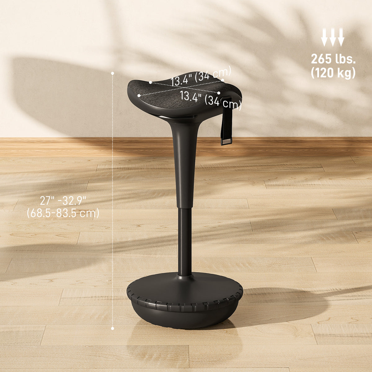 Tabouret de bureau ergonomique réglable