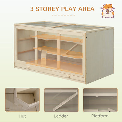 Cage pour hamster en bois
