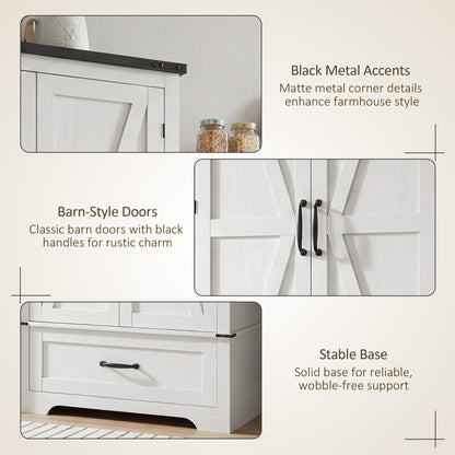 Armoire-garde-manger style farmhouse avec tiroir