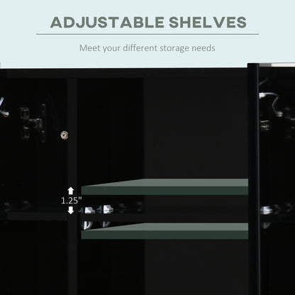 Armoire à miroir LED murale avec étagères ajustables