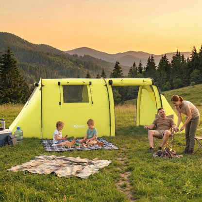 Tente de camping 2 pièces 3-4 personnes imperméable