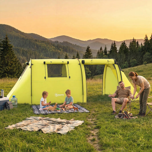 Tente de camping 2 pièces 3-4 personnes imperméable
