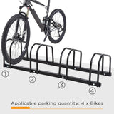 Support à vélos en acier pour 4 vélos