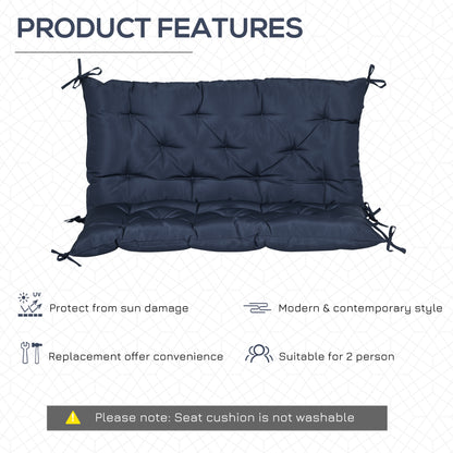 Coussin balançoire 2 places avec dossier pour banc