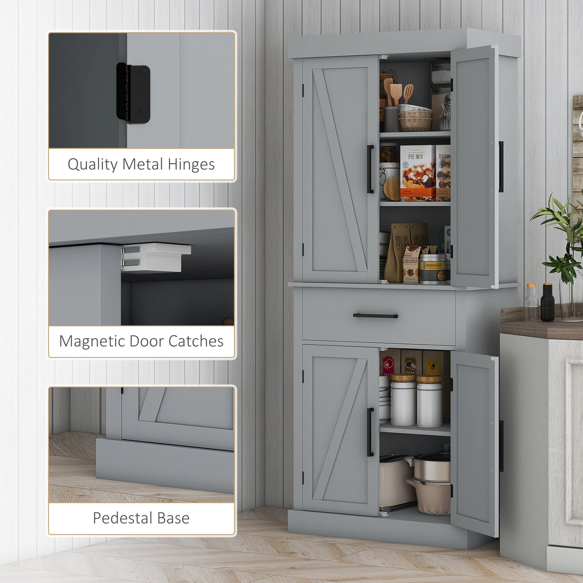 Armoire de cuisine style fermette