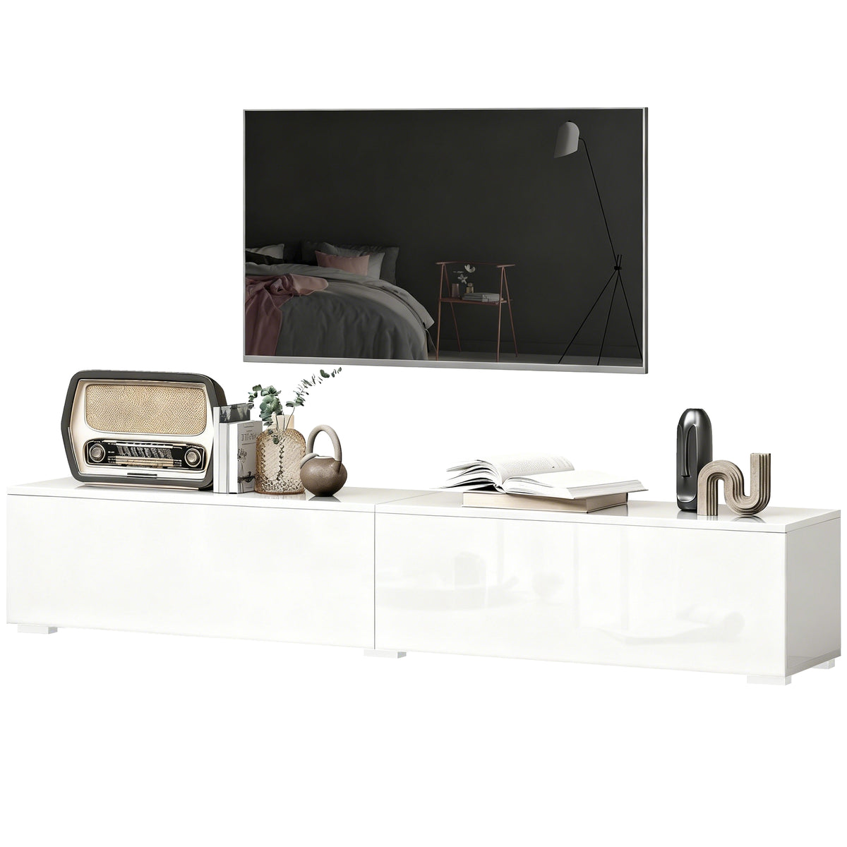 Meuble TV mural suspendu moderne