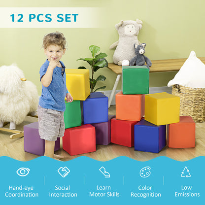 Blocs de jeu en mousse douce 12 pièces