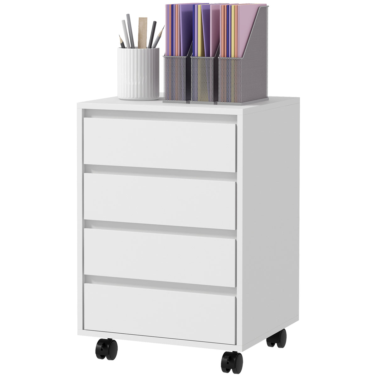 Caisson de bureau mobile à quatre tiroirs