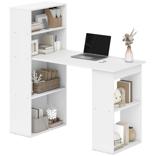 Bureau d'ordinateur avec bibliothèque intégrée 47 po