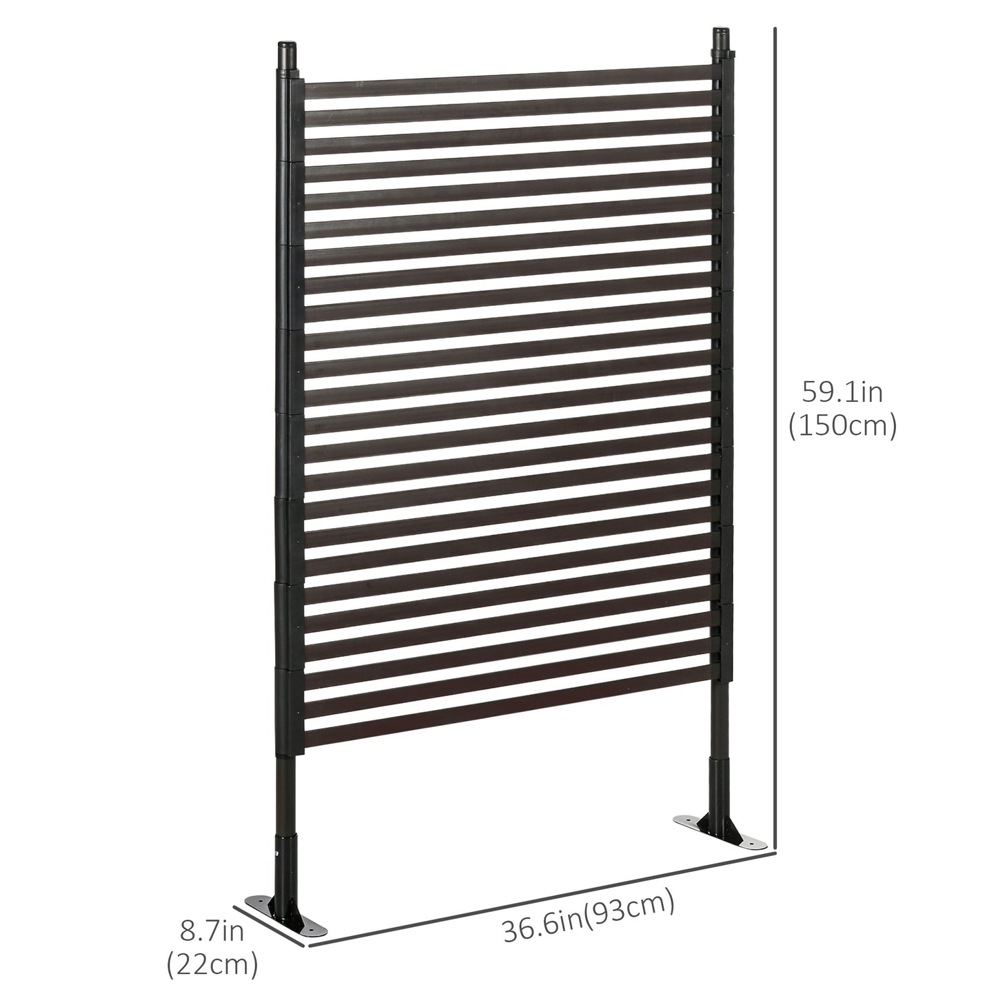 Clôture jardin métal polyvalente 152 cm