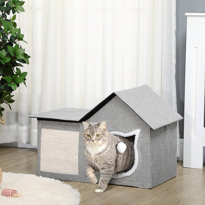 Lit cabane pour chat multi-fonctions