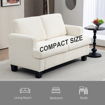 Sofa 2 places en chenille avec coussins lavables