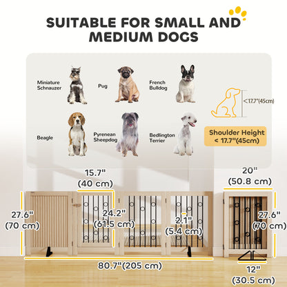 Barrière pour animaux autoportante pliante à 3 panneaux
