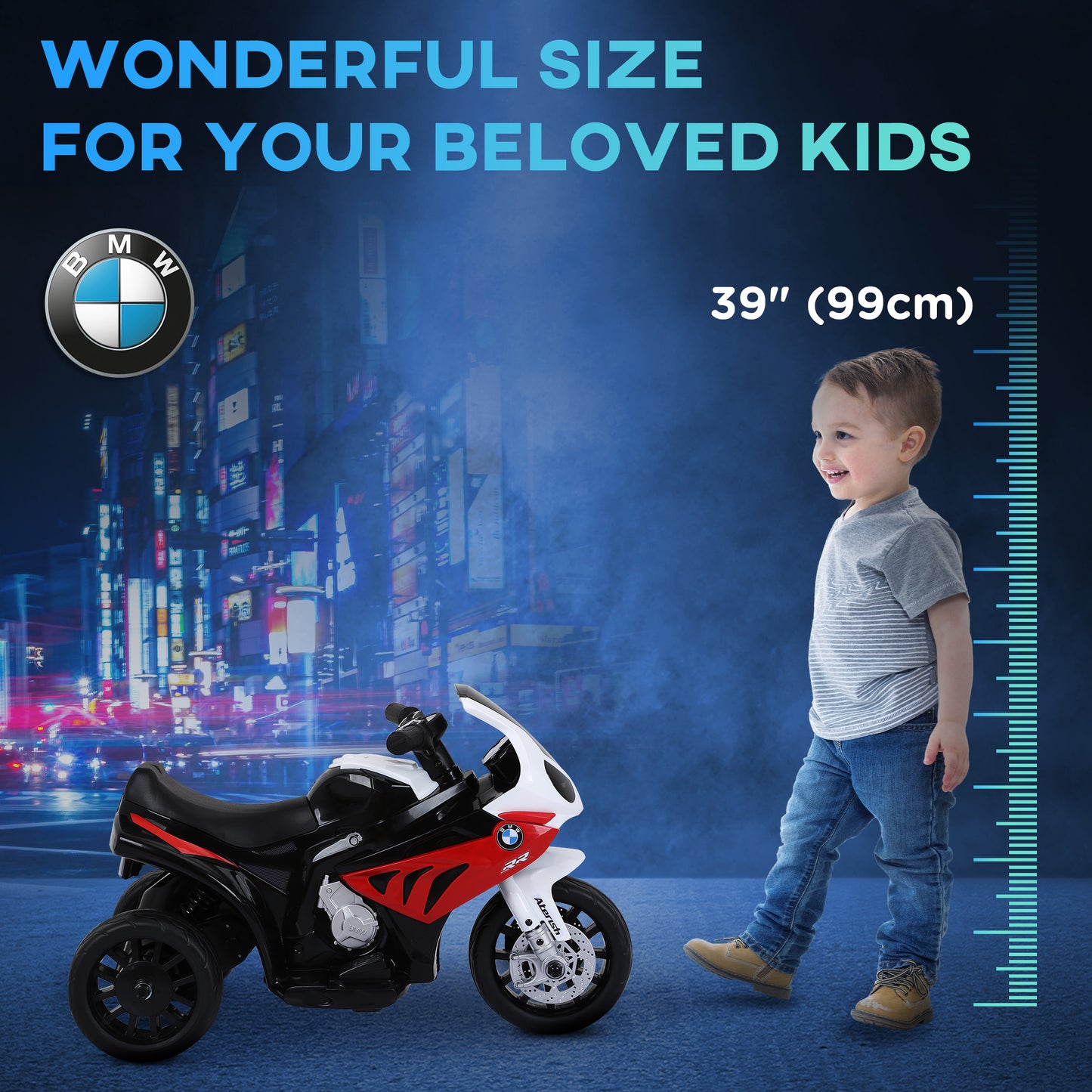 Moto électrique BMW S1000RR pour tout-petits 18-36 mois