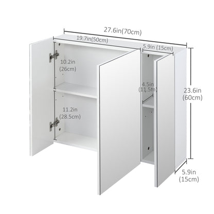 Armoire pharmacie murale miroir 71 x 61 cm