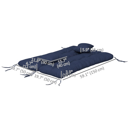 Ensemble de coussins de patio 4 pièces pour 3 places