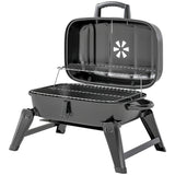 BBQ au charbon pliable avec grille de réchauffage